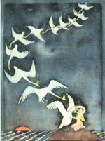 Andersen kunst: De vilde svaner
